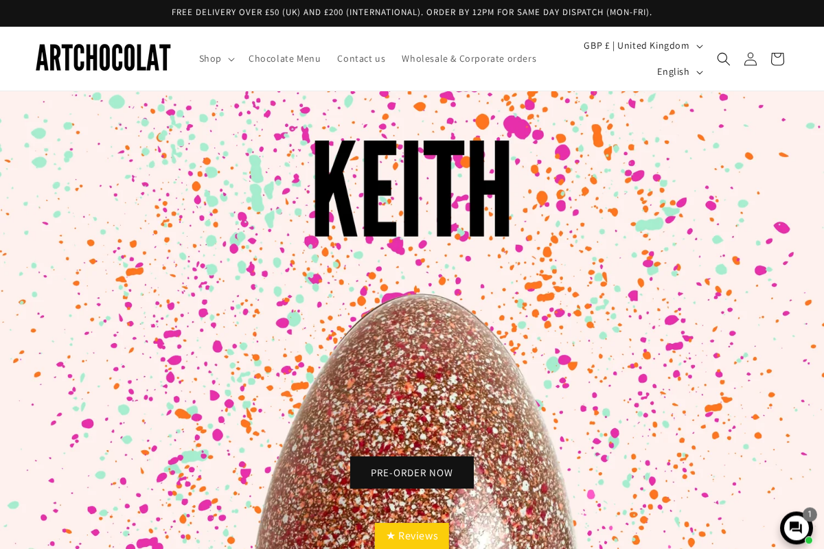 art-chocolat.com homepage screenshot