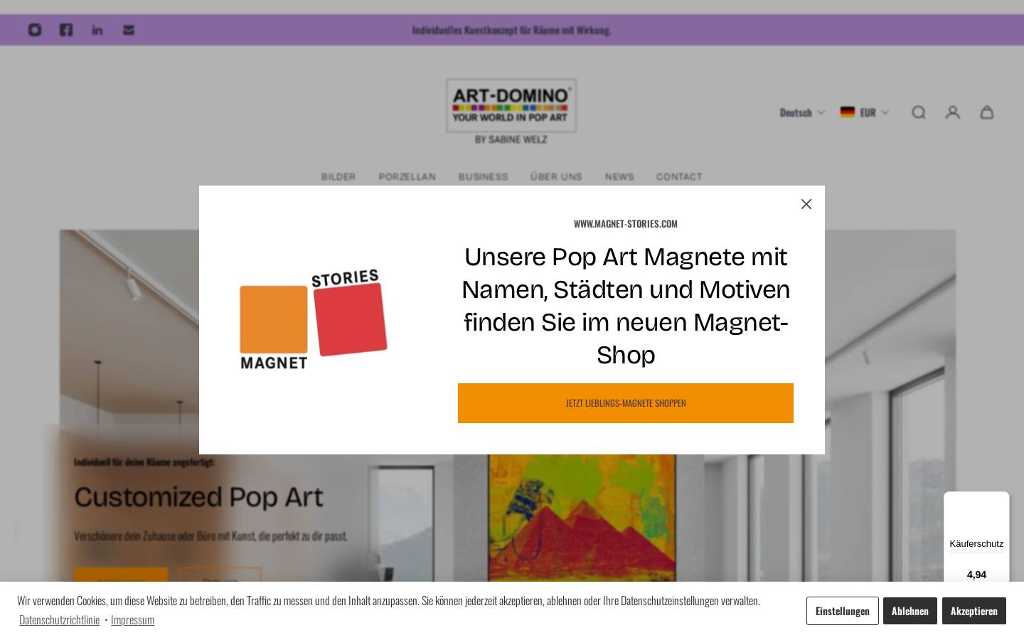 art-domino.shop homepage screenshot