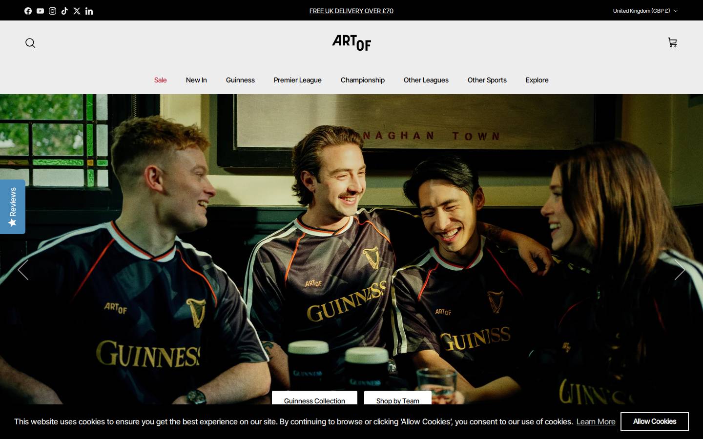 Art Of homepage screenshot