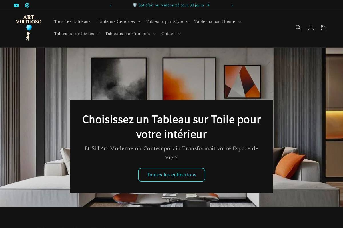art-virtuoso.com homepage screenshot
