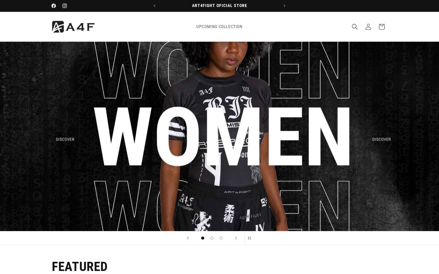 art4fight.com homepage screenshot