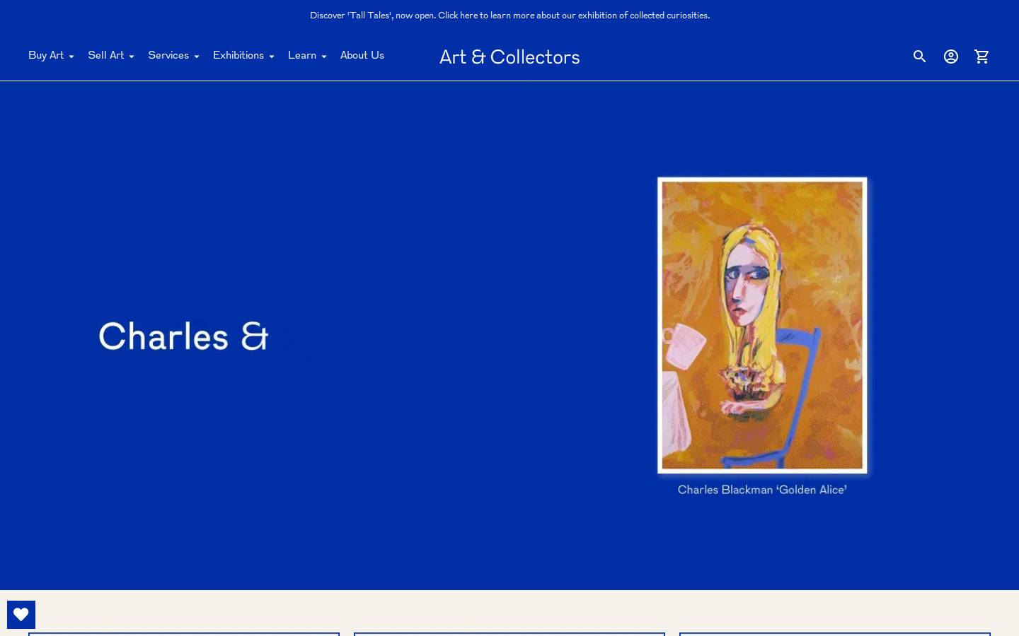 artandcollectors.com homepage screenshot