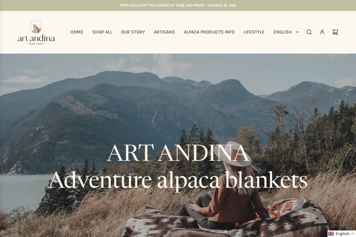 artandina.com homepage screenshot