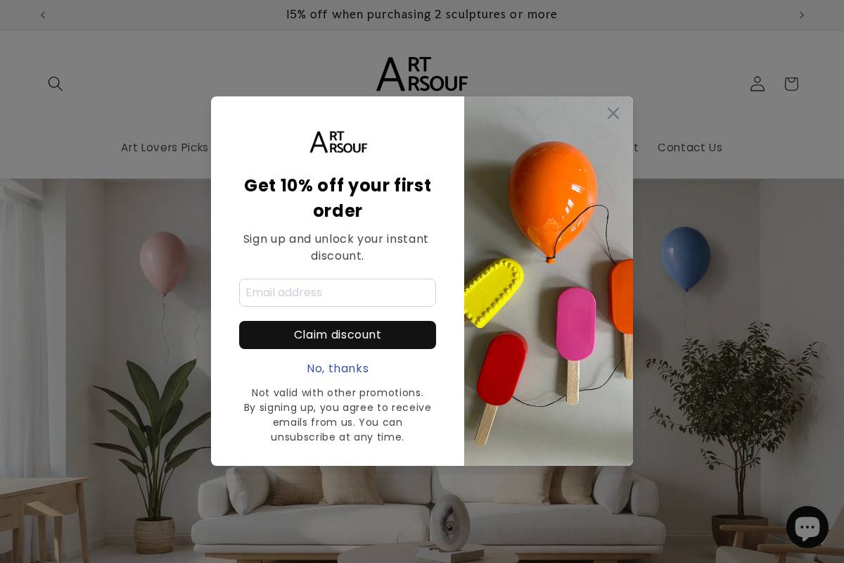 artarsouf.com homepage screenshot