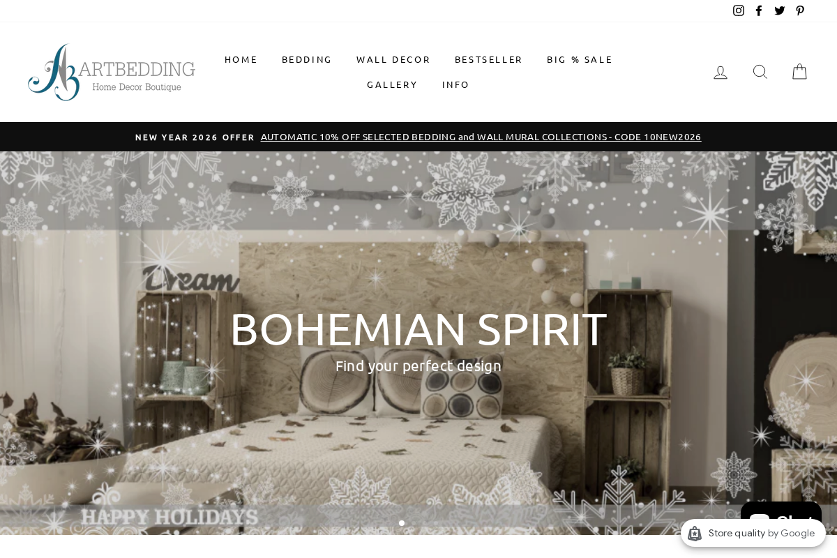 ARTBEDDING homepage screenshot