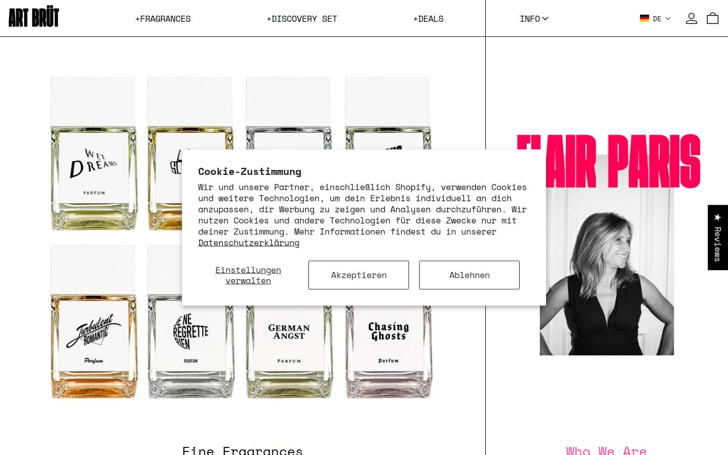 artbruet.de homepage screenshot