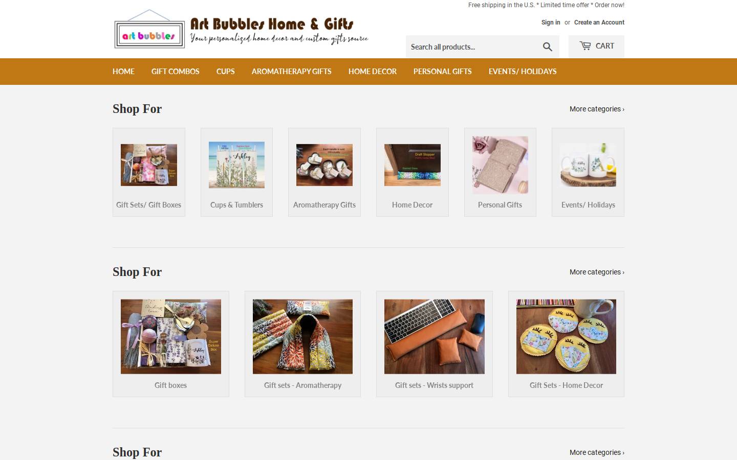artbubblesllc.com homepage screenshot