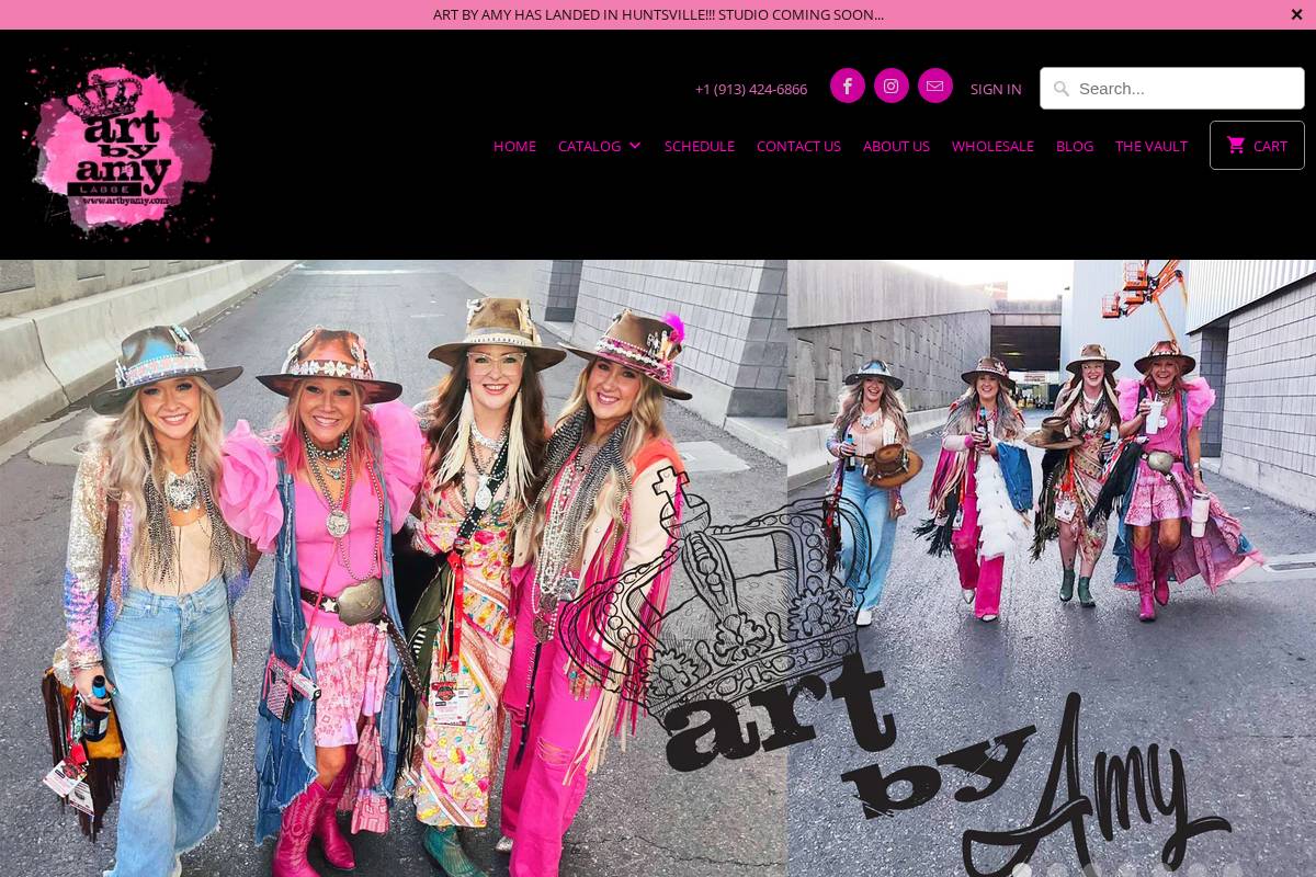 artbyamy.com homepage screenshot