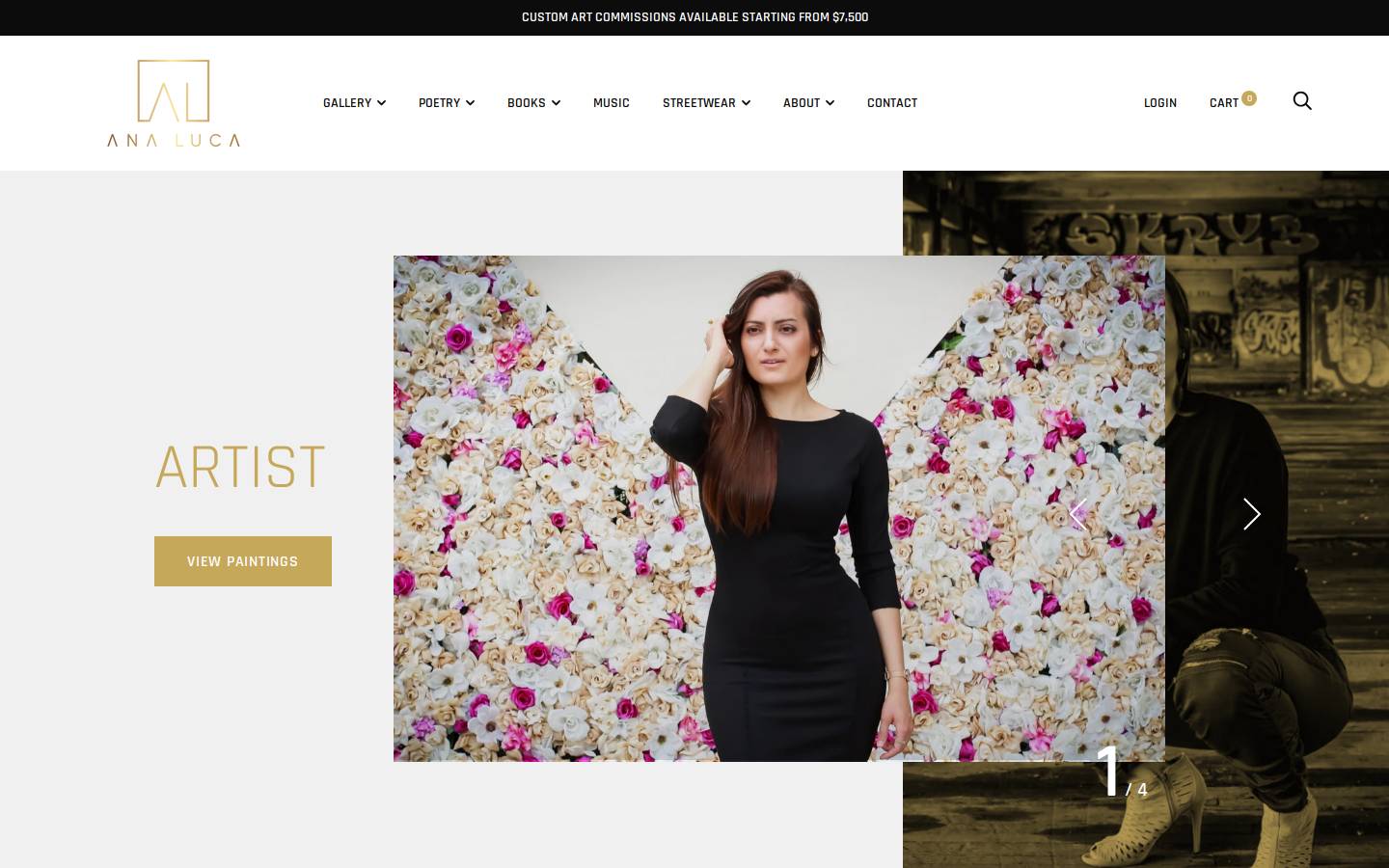 artbyanaluca.com homepage screenshot