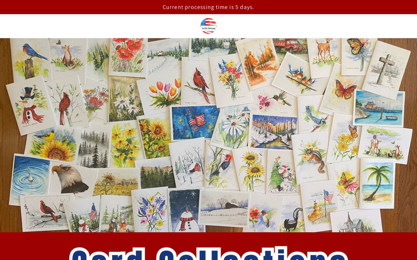 artbyherzog.com homepage screenshot