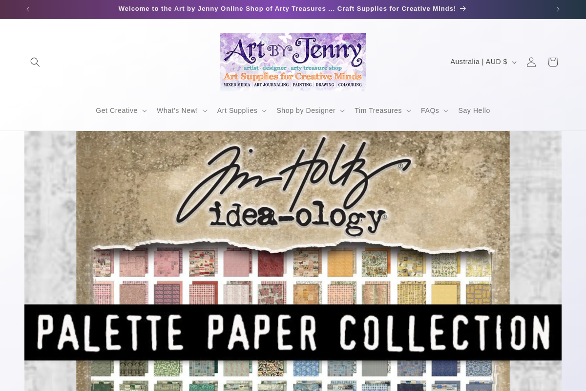Art by Jenny Online Shop homepage screenshot