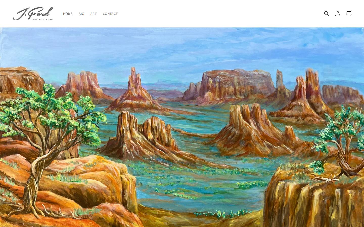 artbyjford.com homepage screenshot