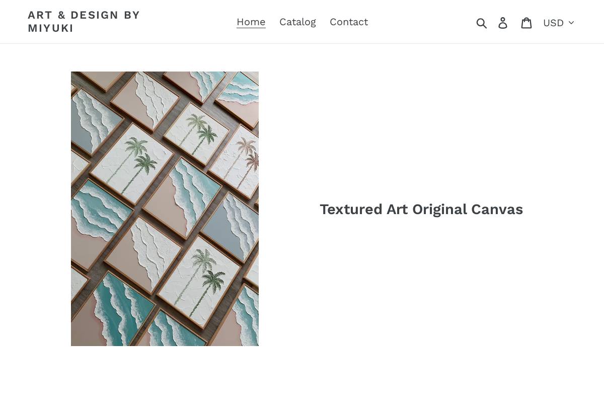 artbymiyuki.com homepage screenshot