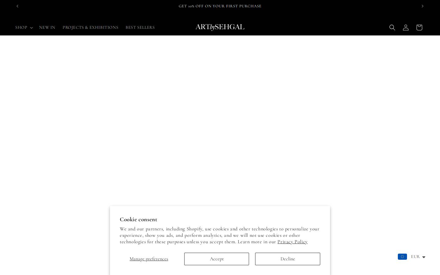 artbysehgal.com homepage screenshot