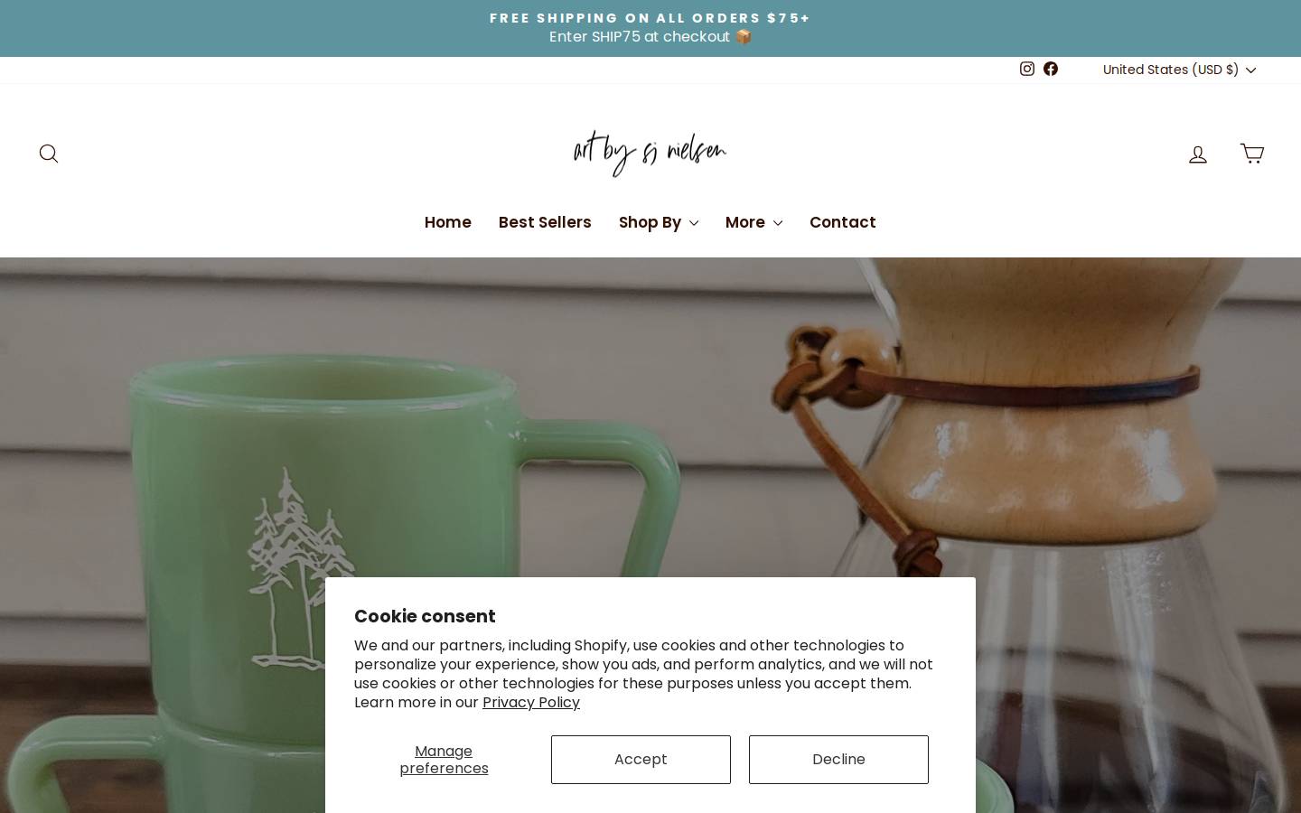 artbysjnielsen.com homepage screenshot