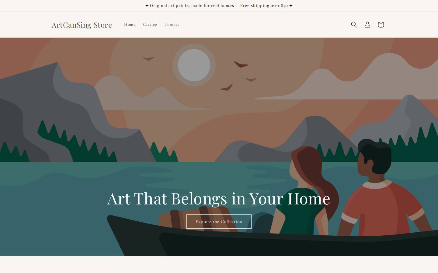 artcansing.com homepage screenshot
