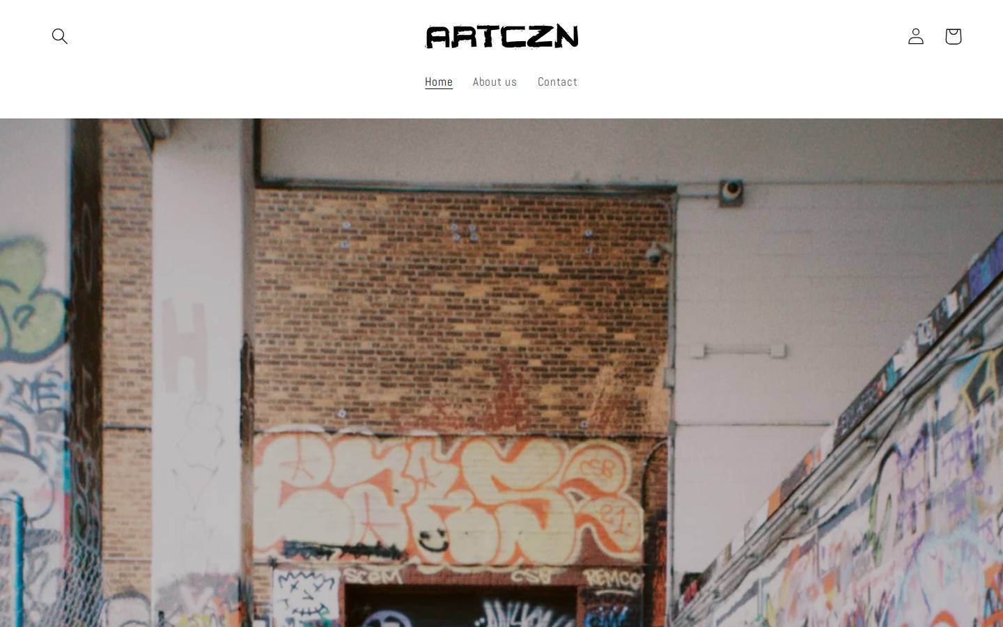 artcznapparel.store homepage screenshot