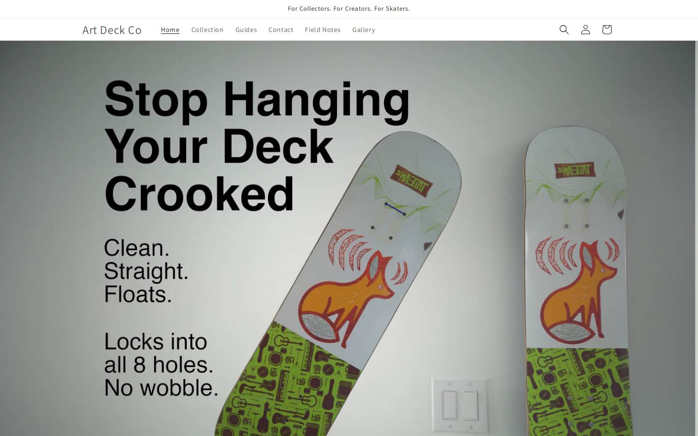 artdeckco.com homepage screenshot