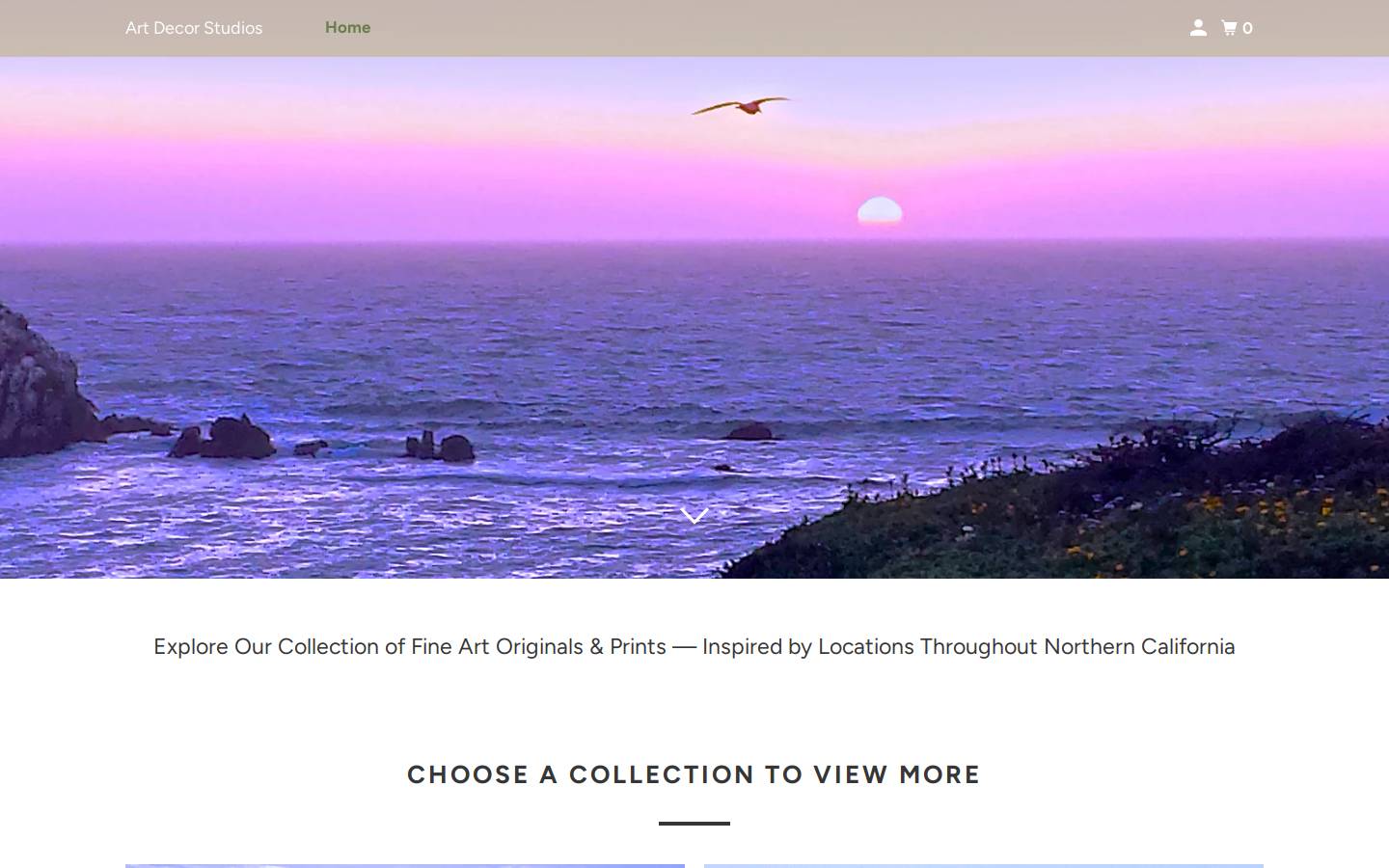 artdecorstudios.com homepage screenshot
