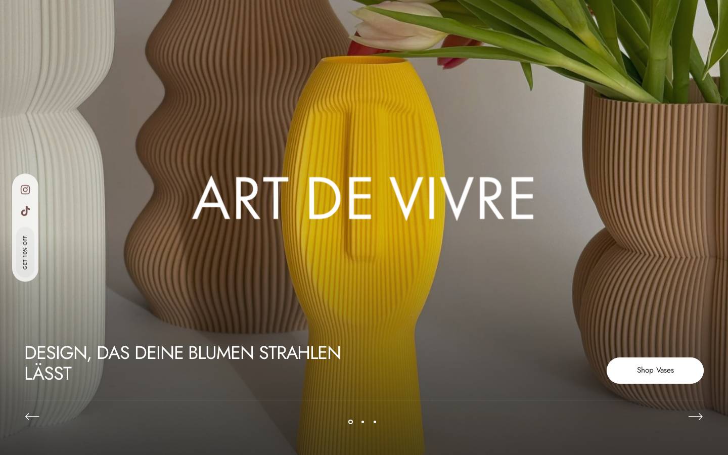 artdevivre.store homepage screenshot