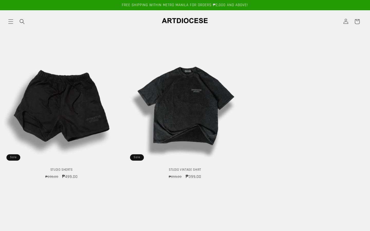 artdiocese.com homepage screenshot
