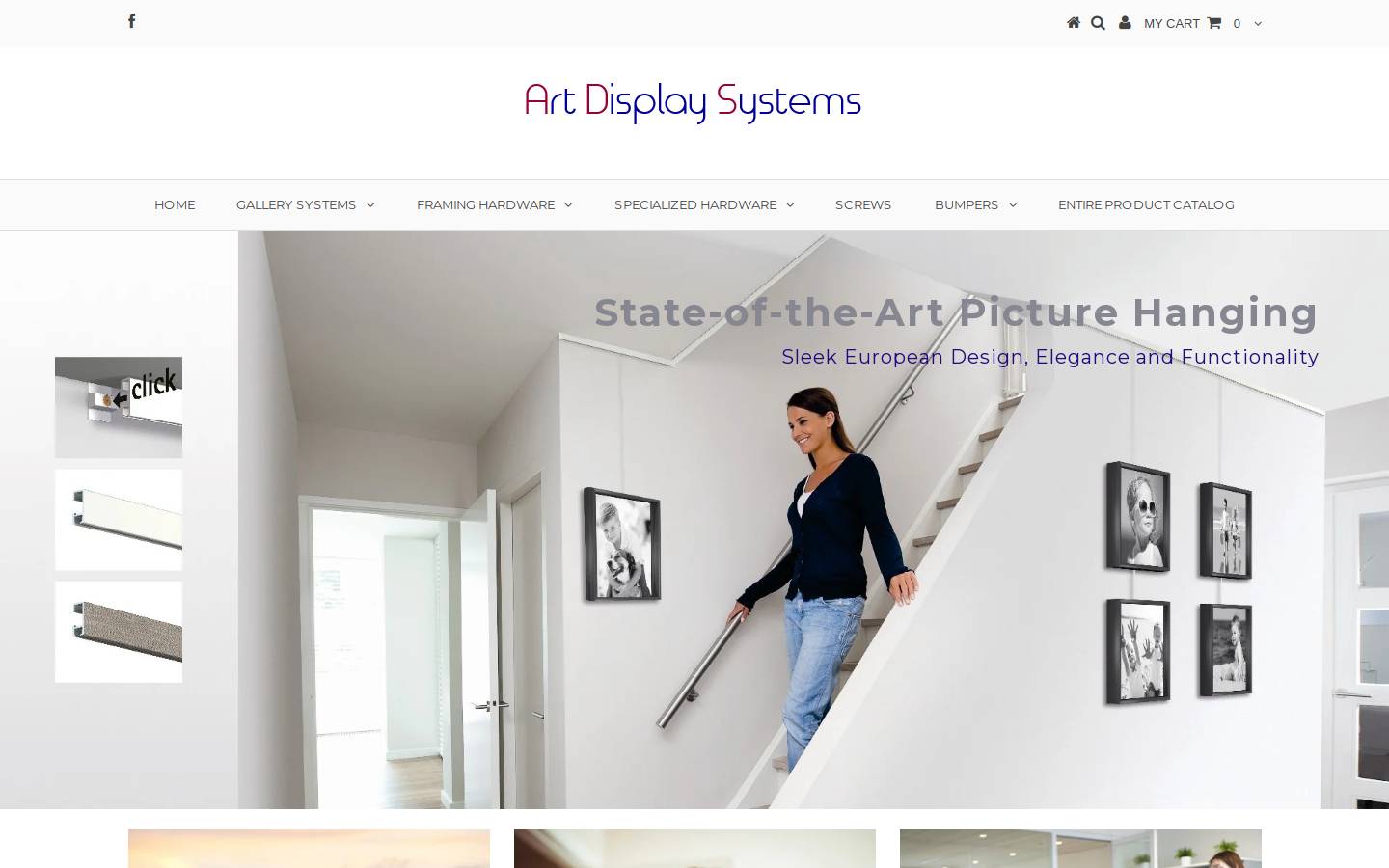 artdisplaysystems.com homepage screenshot