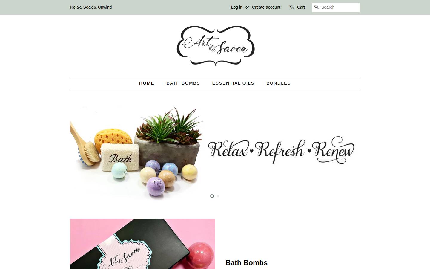artdusavon.com homepage screenshot