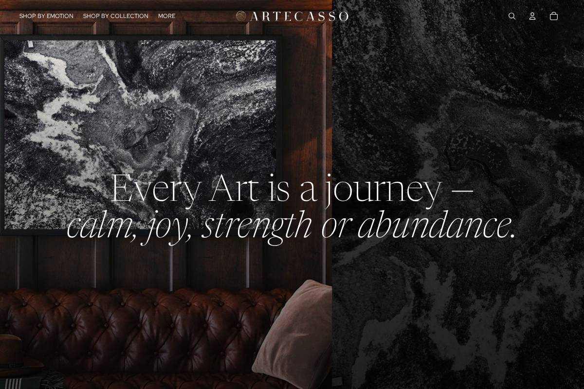 artecasso.com homepage screenshot