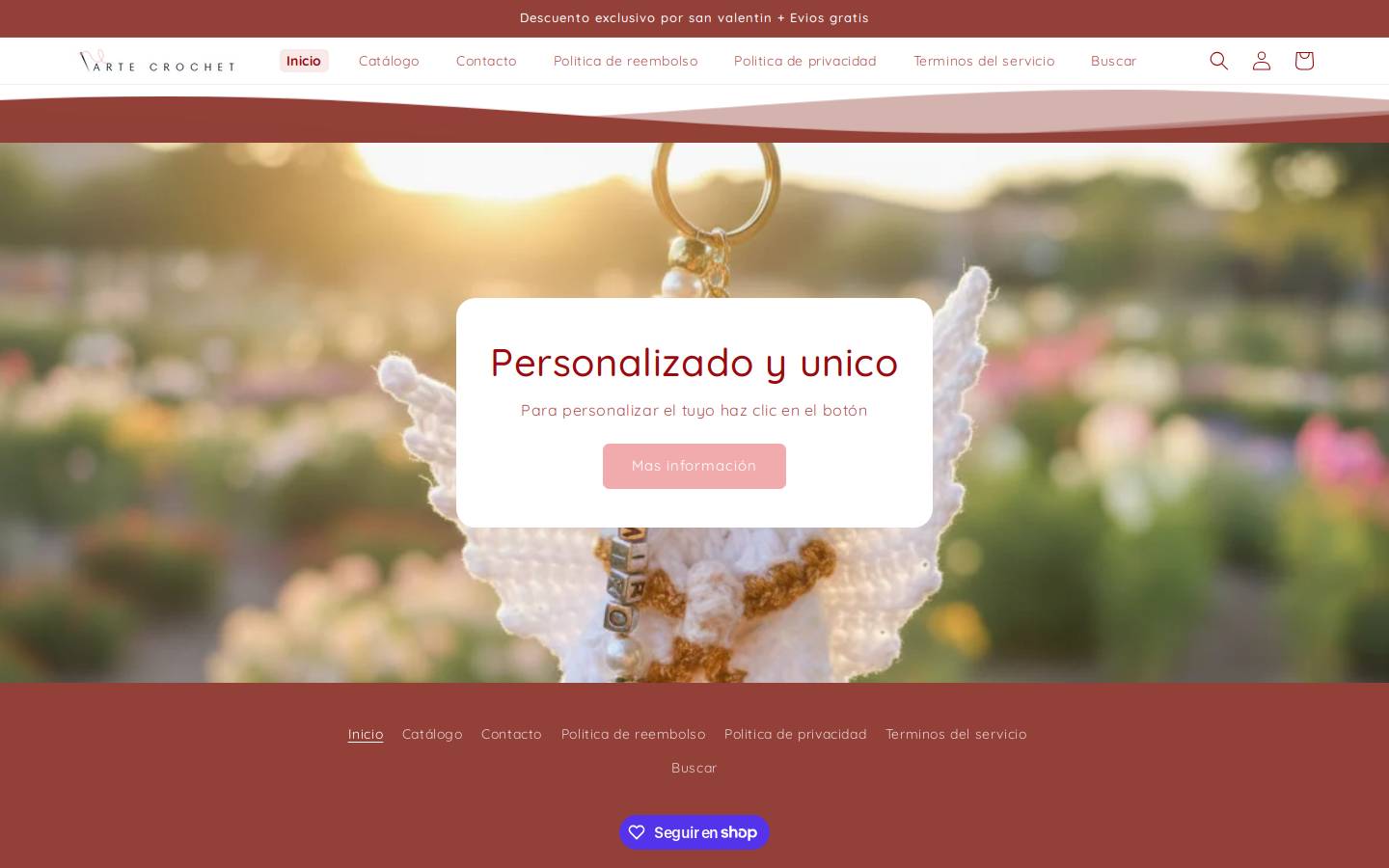 artecrochet.store homepage screenshot