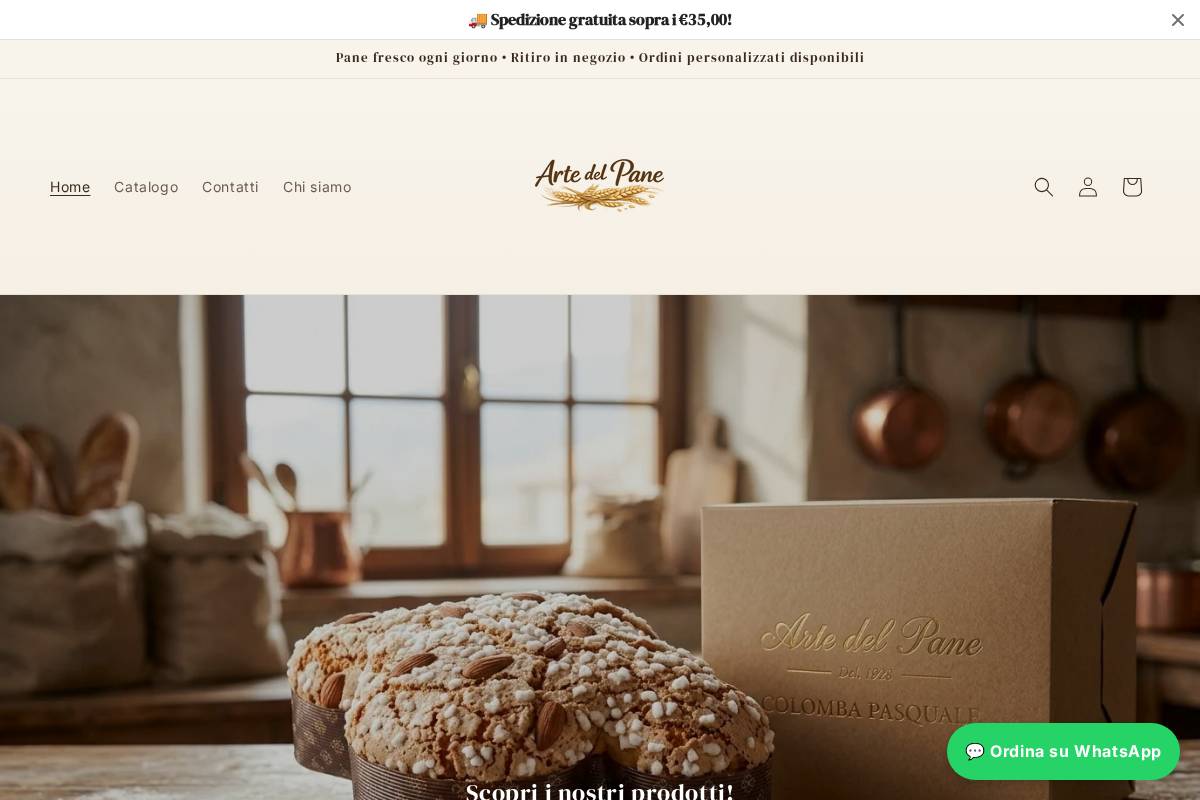 artedelpane.eu homepage screenshot
