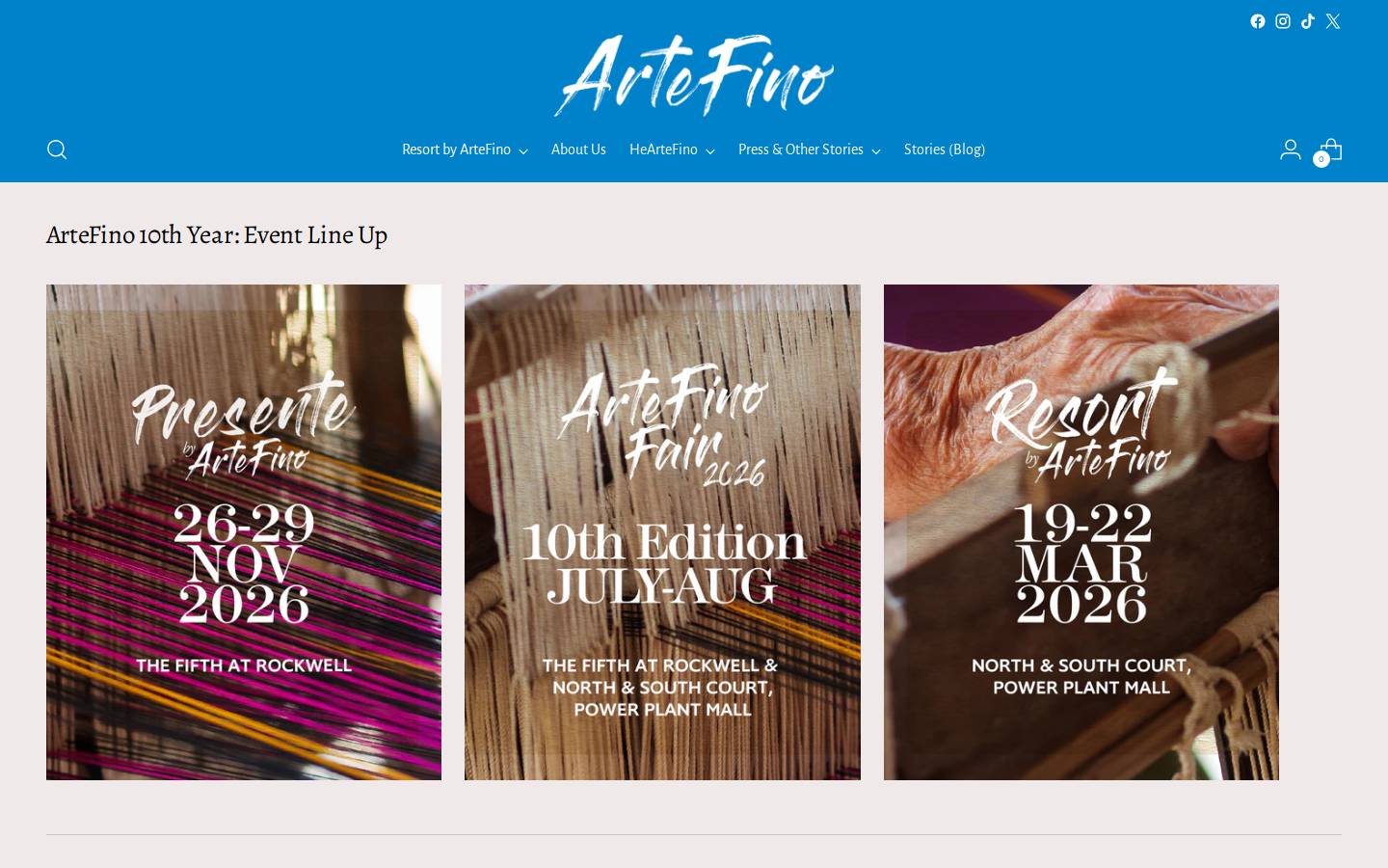 artefinoph.com homepage screenshot