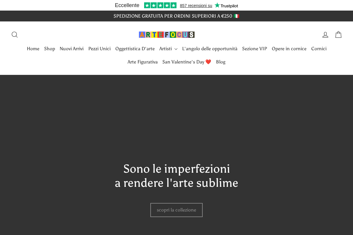 Arte Focus homepage screenshot