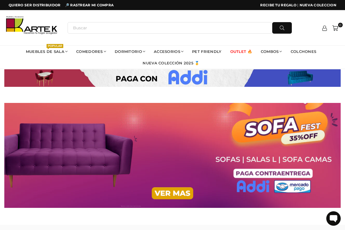 Arte K Muebles homepage screenshot