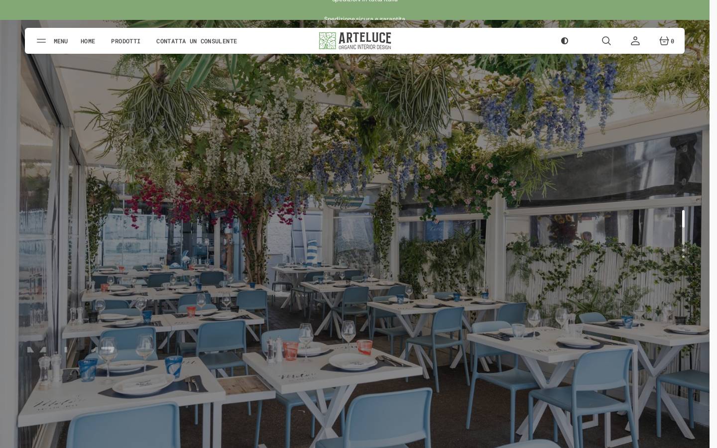 arteluceinterior.com homepage screenshot