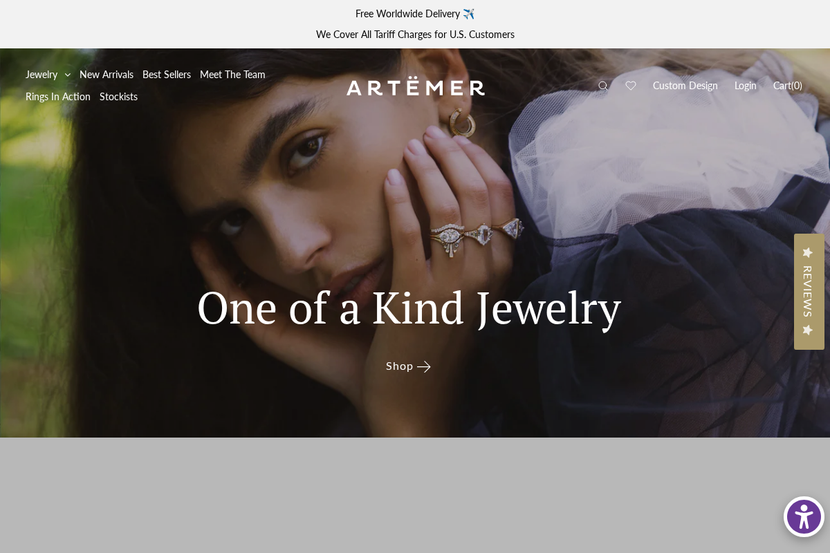 ARTEMER homepage screenshot