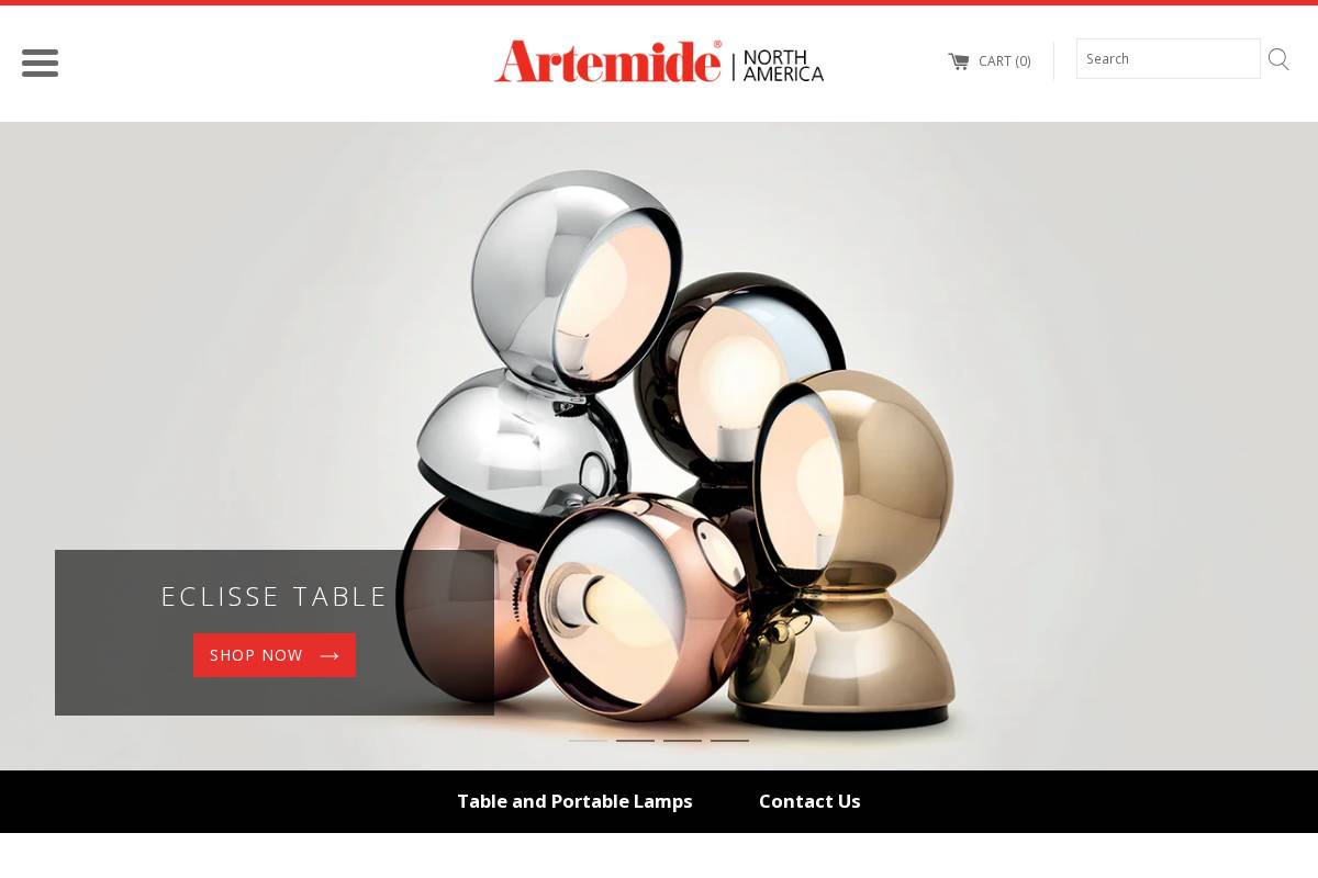 artemidestore.ca homepage screenshot