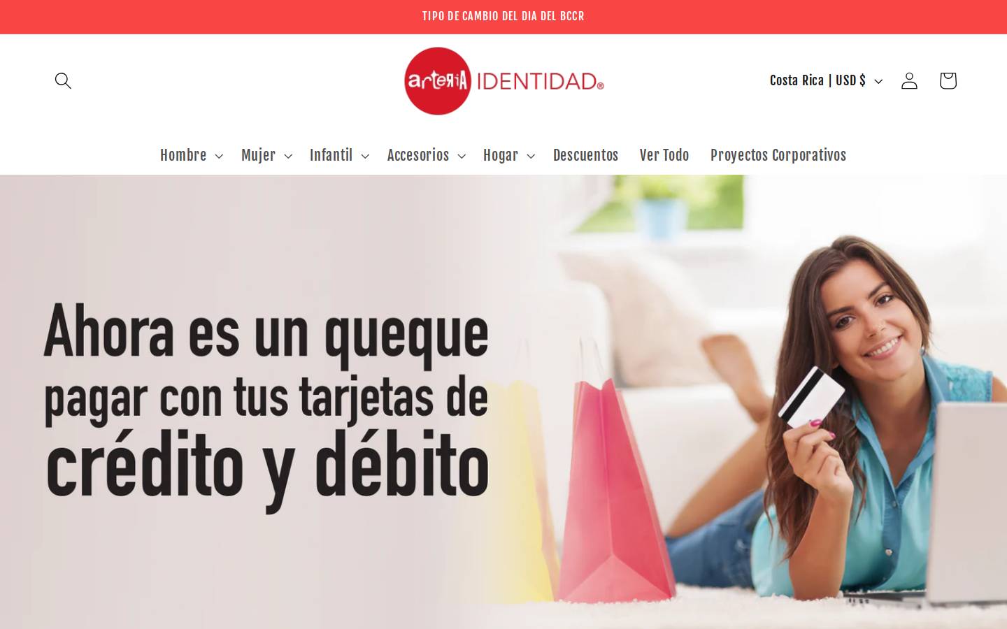 arteriaidentidad.com homepage screenshot