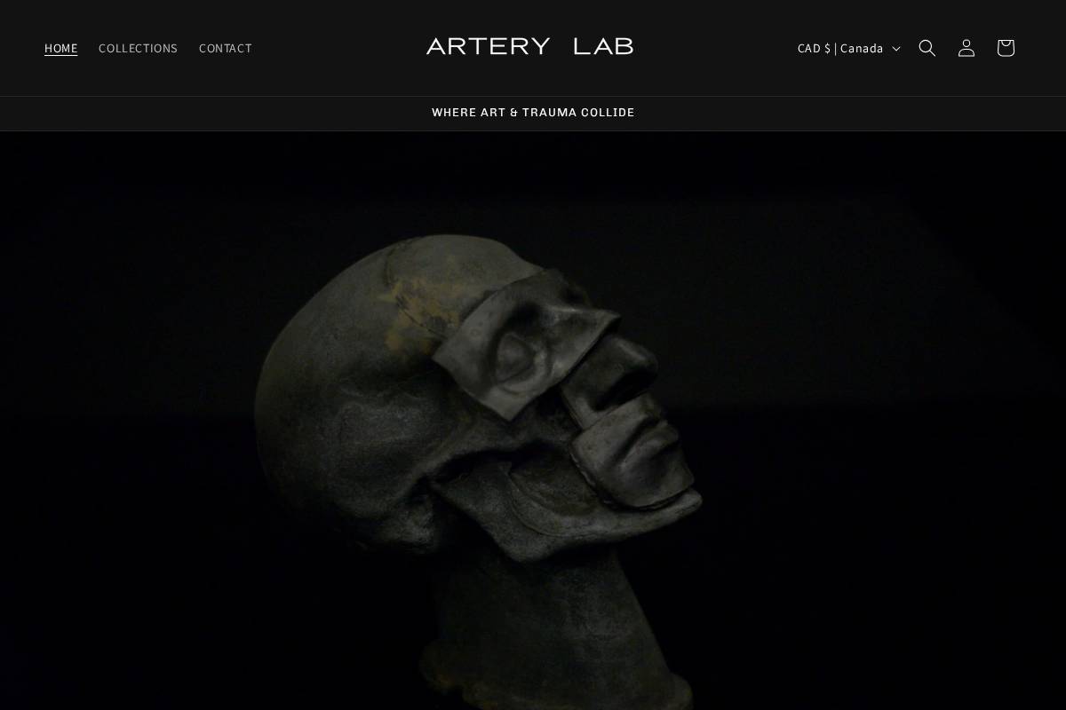 arterylab.com homepage screenshot
