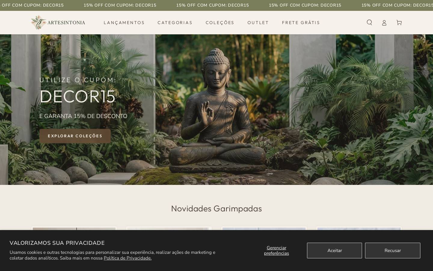 artesintonia.com.br homepage screenshot