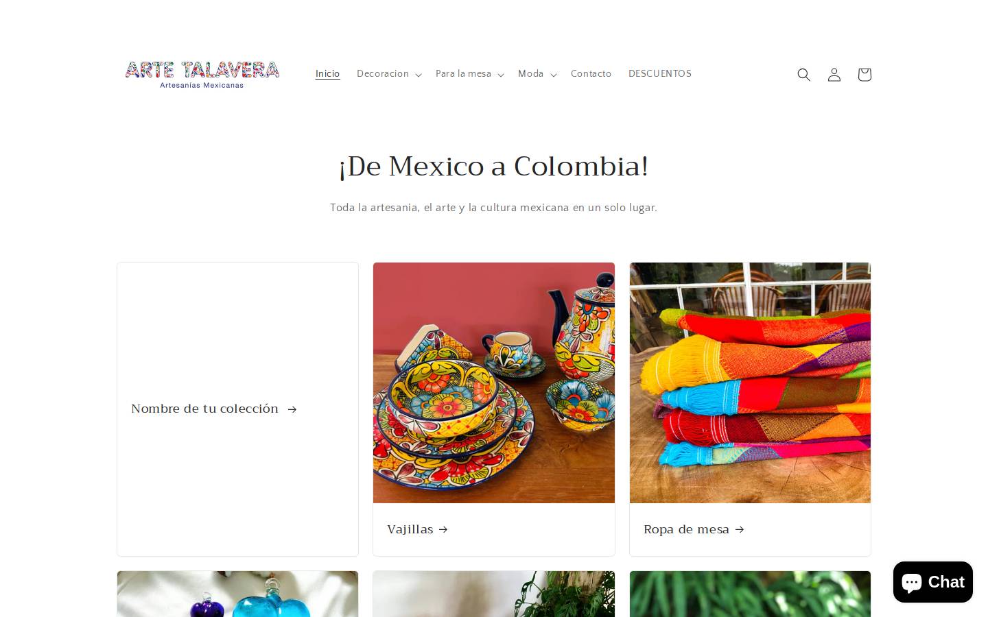 artetalaveracolombia.com homepage screenshot