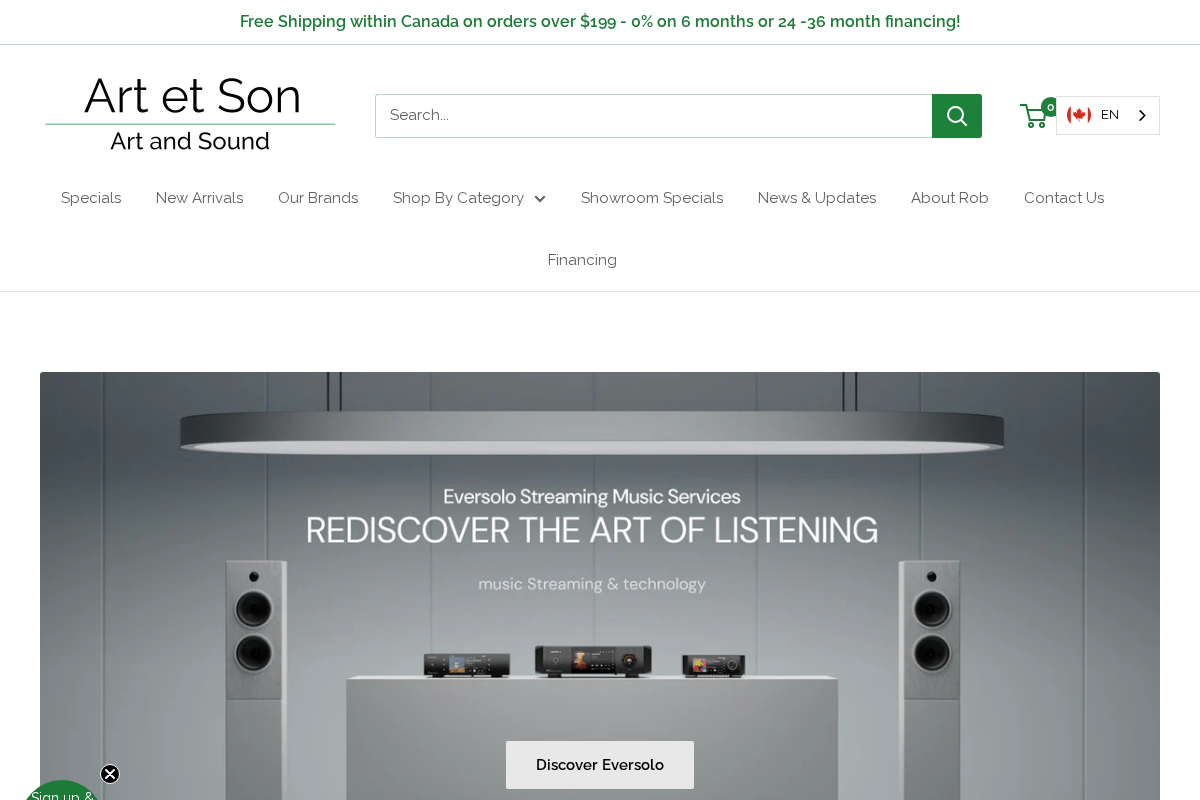 Art et Son (Art and Sound) homepage screenshot