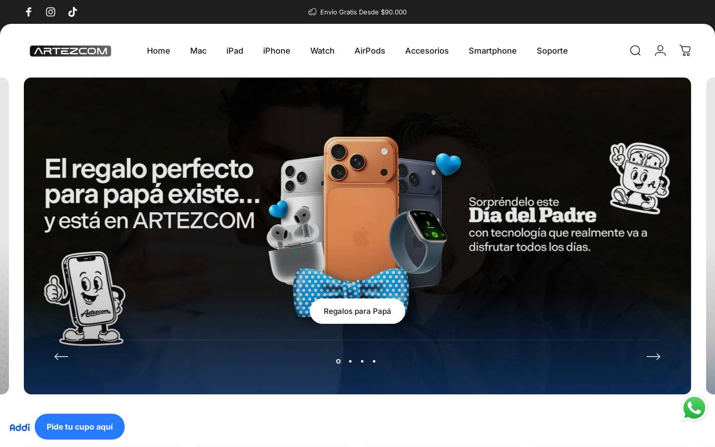 artezcom.com homepage screenshot