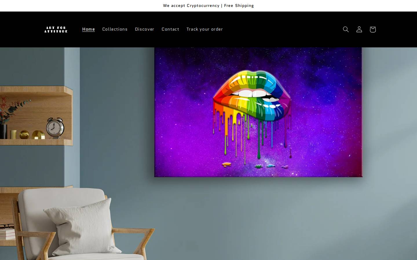 artforattitude.com homepage screenshot