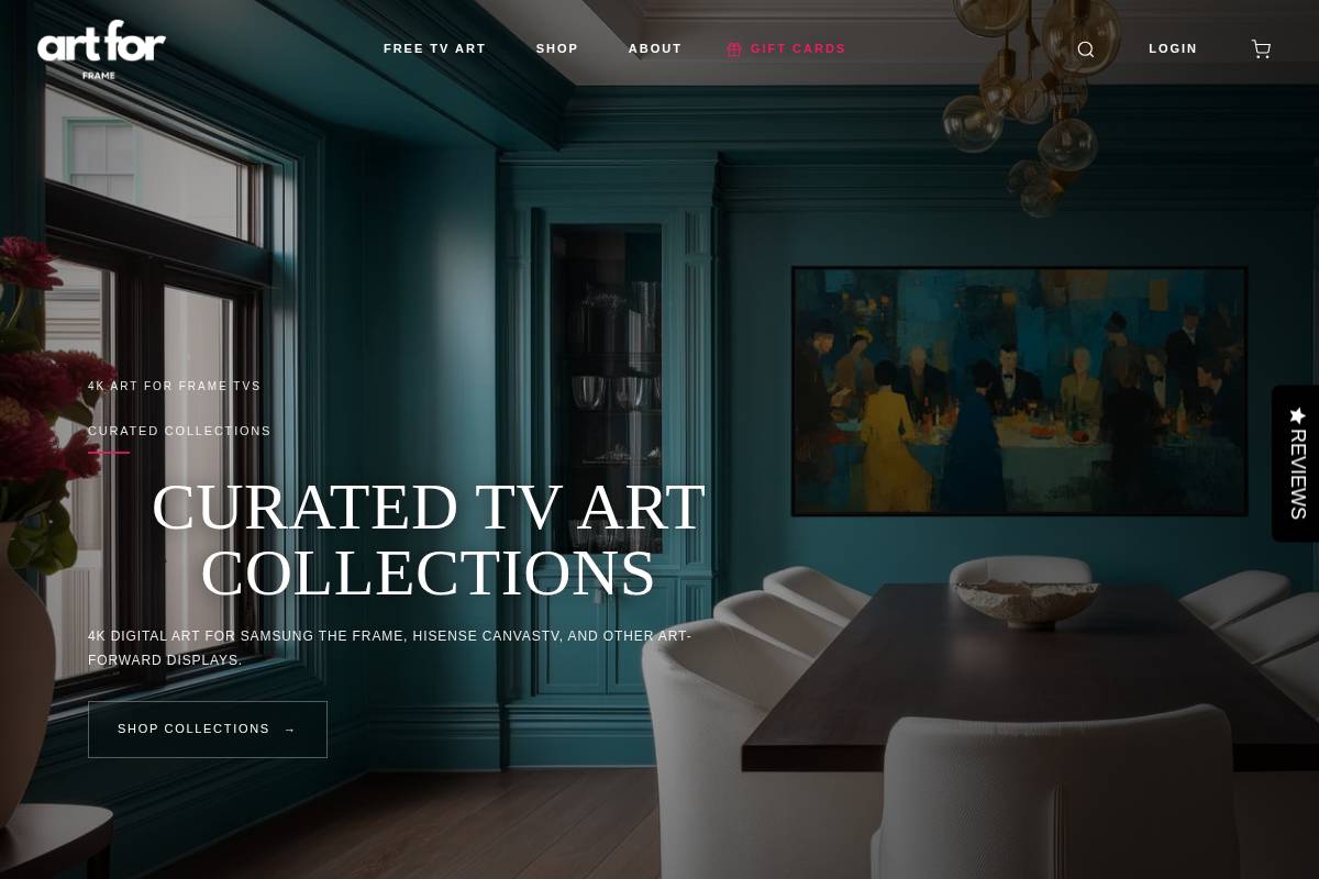 artforframe.com homepage screenshot