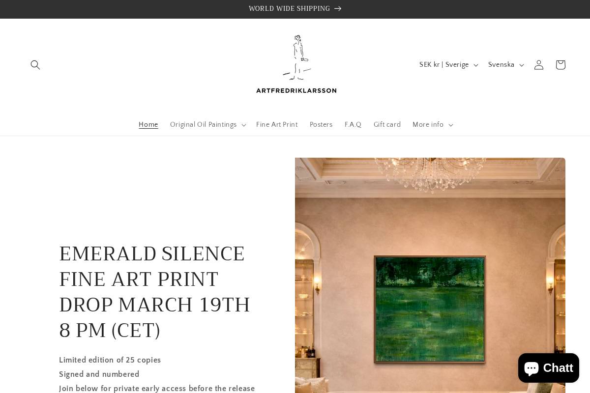 artfredriklarsson homepage screenshot