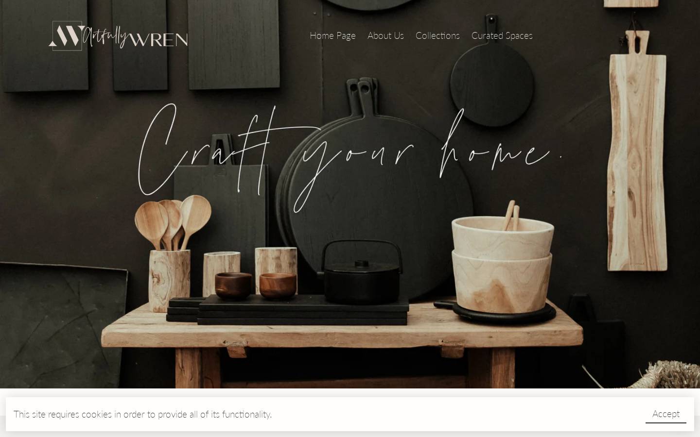 artfullywren.com homepage screenshot