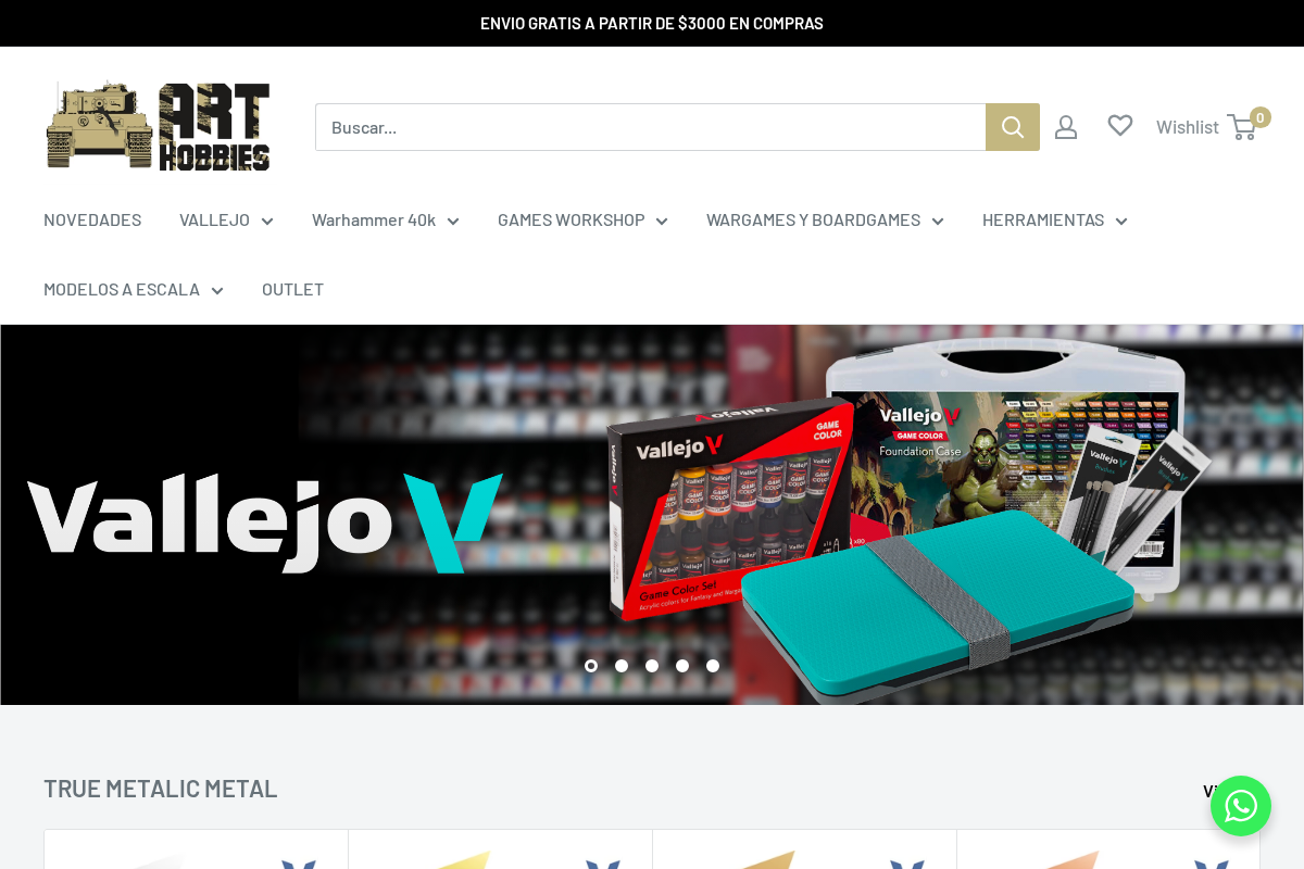 ArtHobbies homepage screenshot