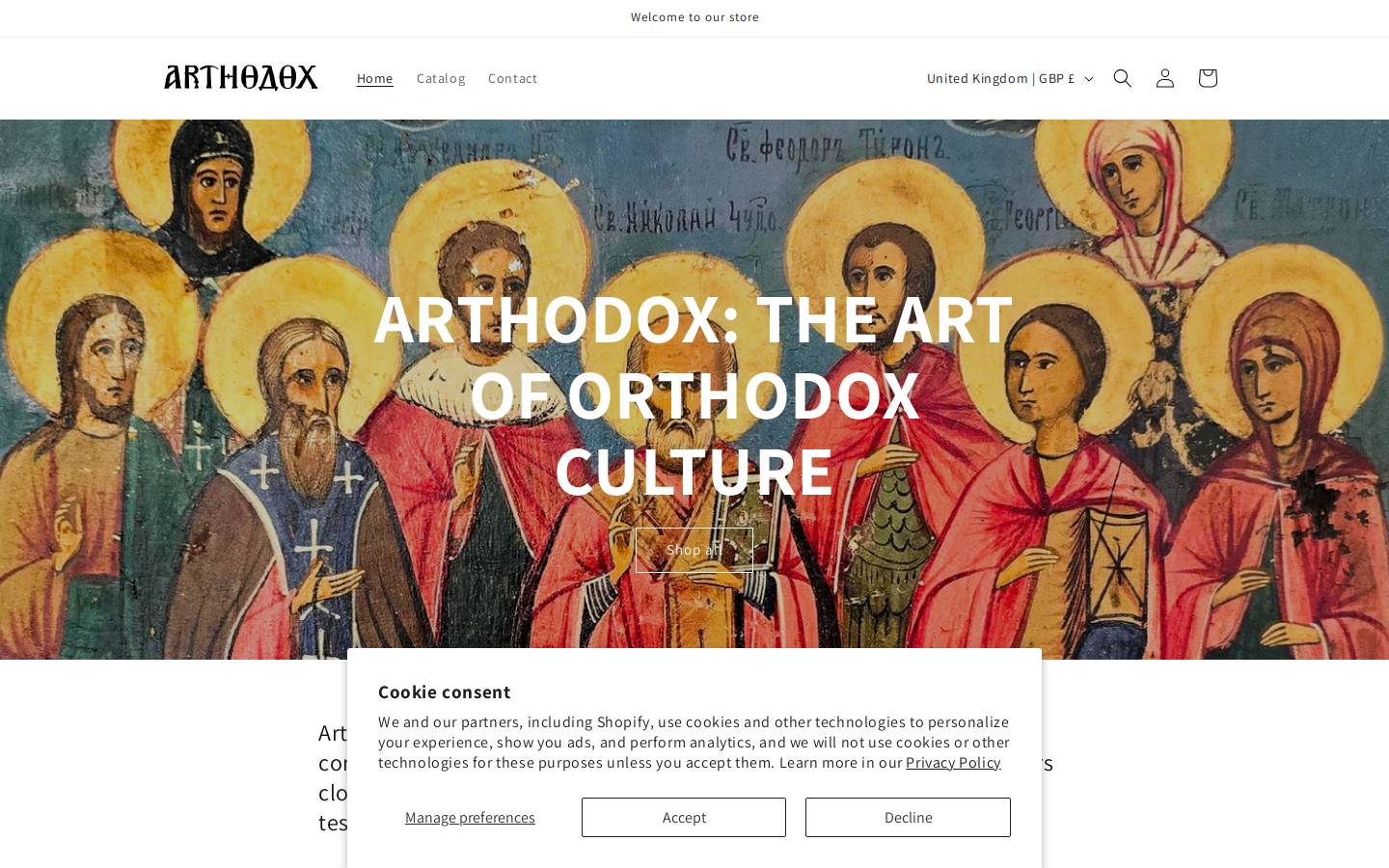 arthodox.com homepage screenshot