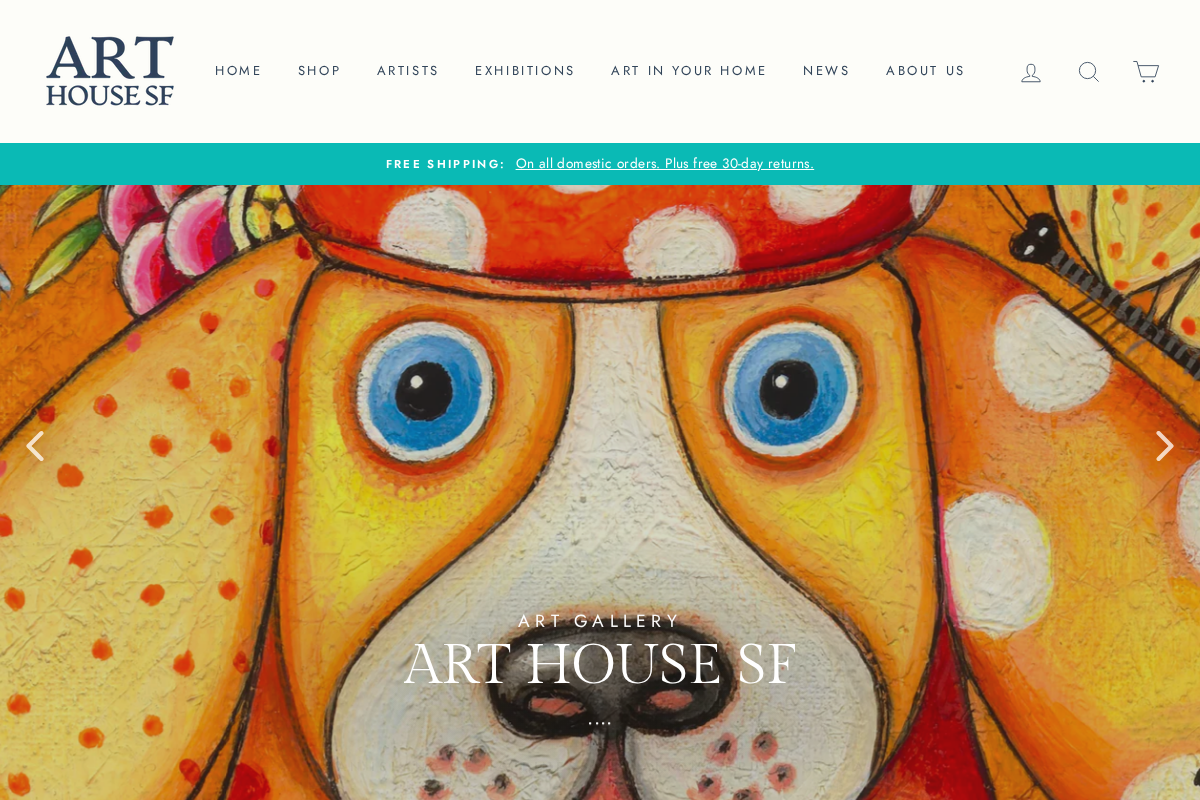 Art House SF homepage screenshot