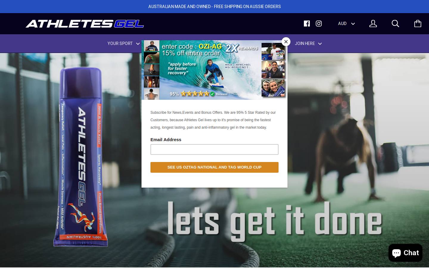 arthritis-gel.com homepage screenshot